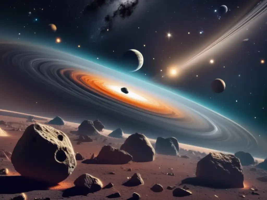 Vista impresionante del cinturón de asteroides Descubriendo el Cinturón Principal: Hogar de los asteroides