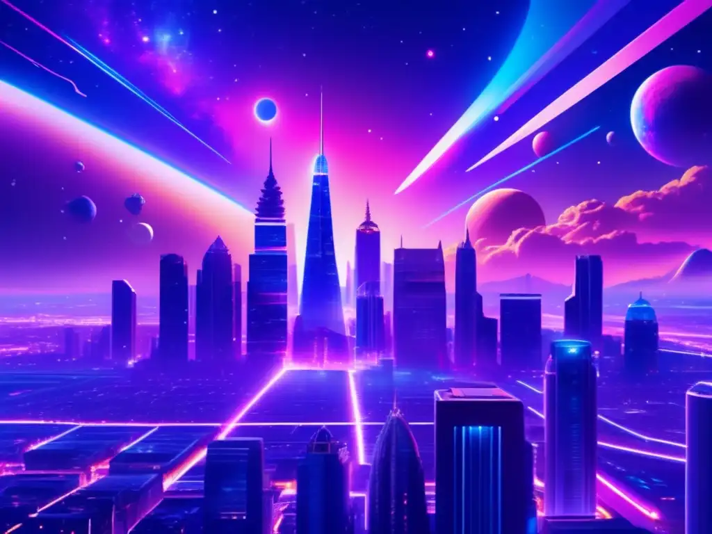 Ciudad futurista y recursos cósmicos: economía global