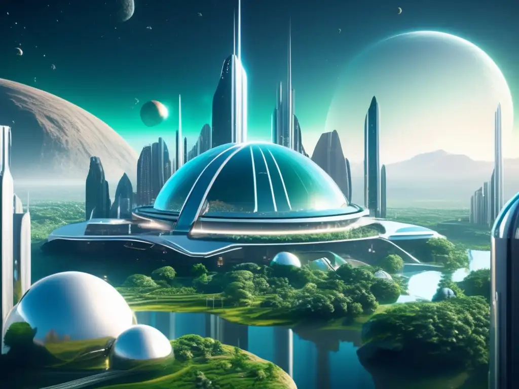 Futuro espacio colonia en asteroide Colonia espacial futurista en asteroide: asteroides como colonias espaciales