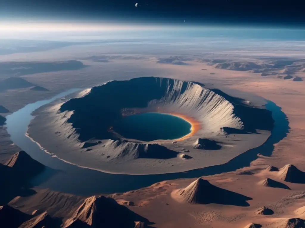 Devastación tras impacto de asteroide Consecuencias de impacto de asteroides en la Tierra