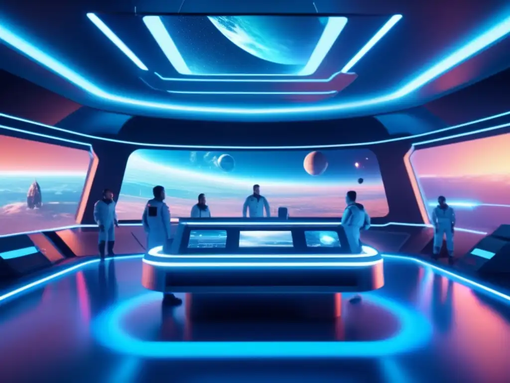 Control de realidad aumentada en sala espacial- Control espacial con realidad aumentada en escena de exploración espacial -