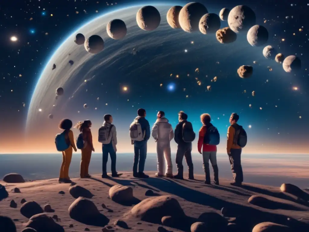 Convivencia en microgravedad en asteroides: una imagen fascinante que captura la esencia de las relaciones en un ambiente único