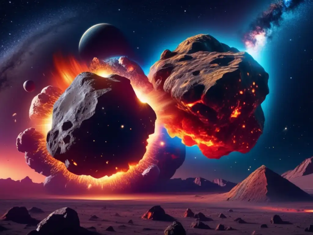 Colisión cósmica entre asteroide y la Tierra Colisión cósmica entre asteroide y Tierra: Asteroides y dioses del Olimpo