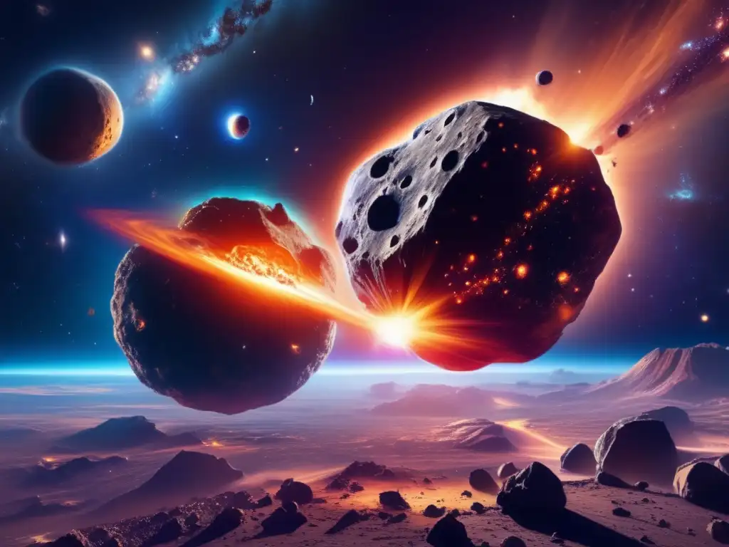 Colisión cósmica deslumbrante Colisión cósmica: asteroides binarios, teorías y papel