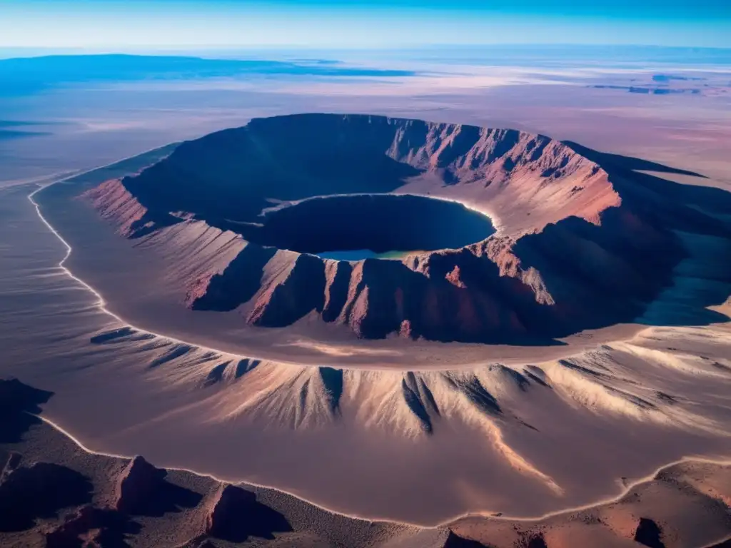 Cráter de Meteorito en Arizona, USA - Impactante imagen 8k de la vastedad y desolación del cráter