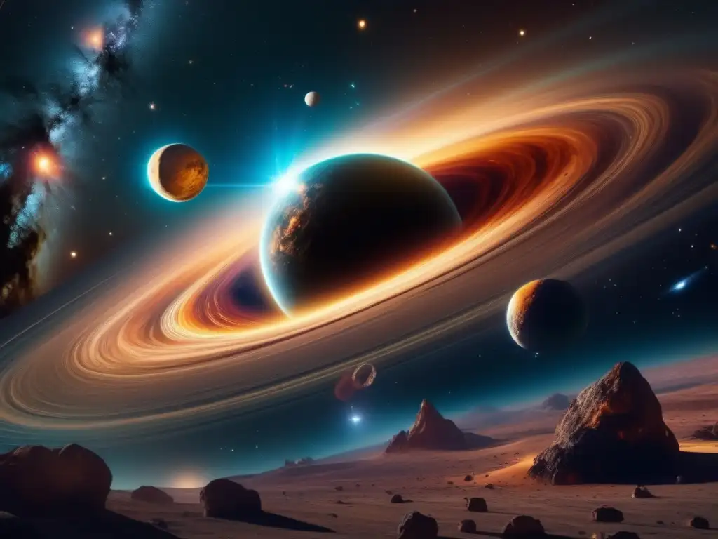 Impresionante imagen cósmica en 8k Descubrimiento de asteroides casero: Imagen impresionante del cosmos en 8K, con un asteroide brillante surcando el cielo estrellado