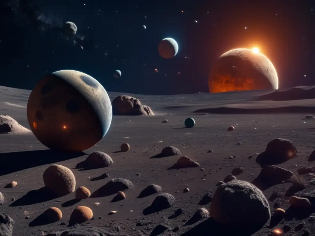 Paisaje celestial del Cinturón de Kuiper Descubrimiento de asteroides en el Cinturón de Kuiper