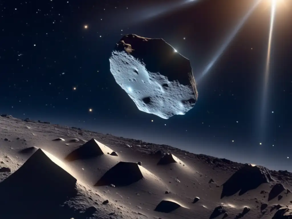 Acercamiento espectacular de Rosetta a Steins Descubrimiento Rosetta: acercamiento a asteroide Steins, con galaxias y estrellas de fondo