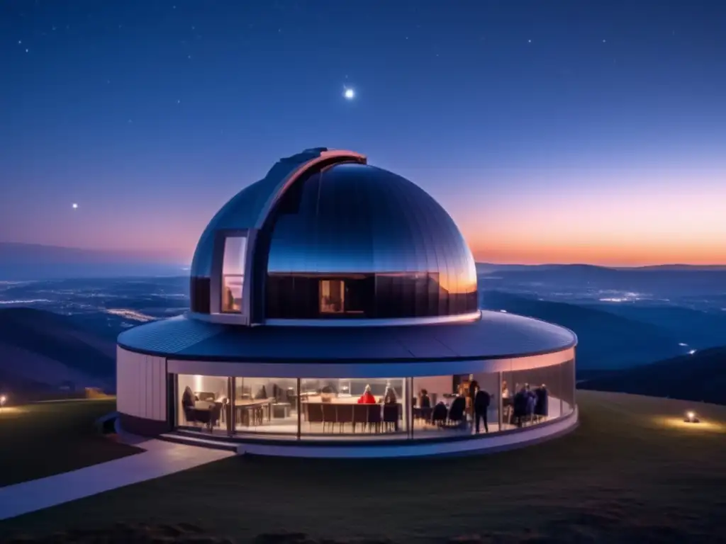 Astrónomos aficionados descubren asteroides Descubrimientos astronómicos por aficionados de asteroides en observatorio moderno con telescopio potente