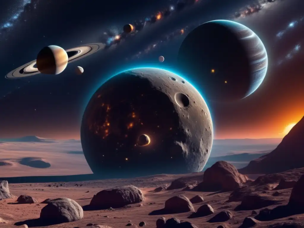 Asombrosa vista del sistema solar y sus asteroides Descubrimientos astronómicos sobre asteroides en 1991