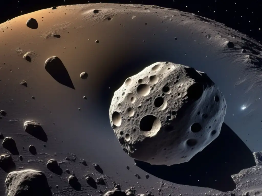 Vista impresionante del asteroide Gaspra Descubrimientos astronómicos sobre asteroides en 1991