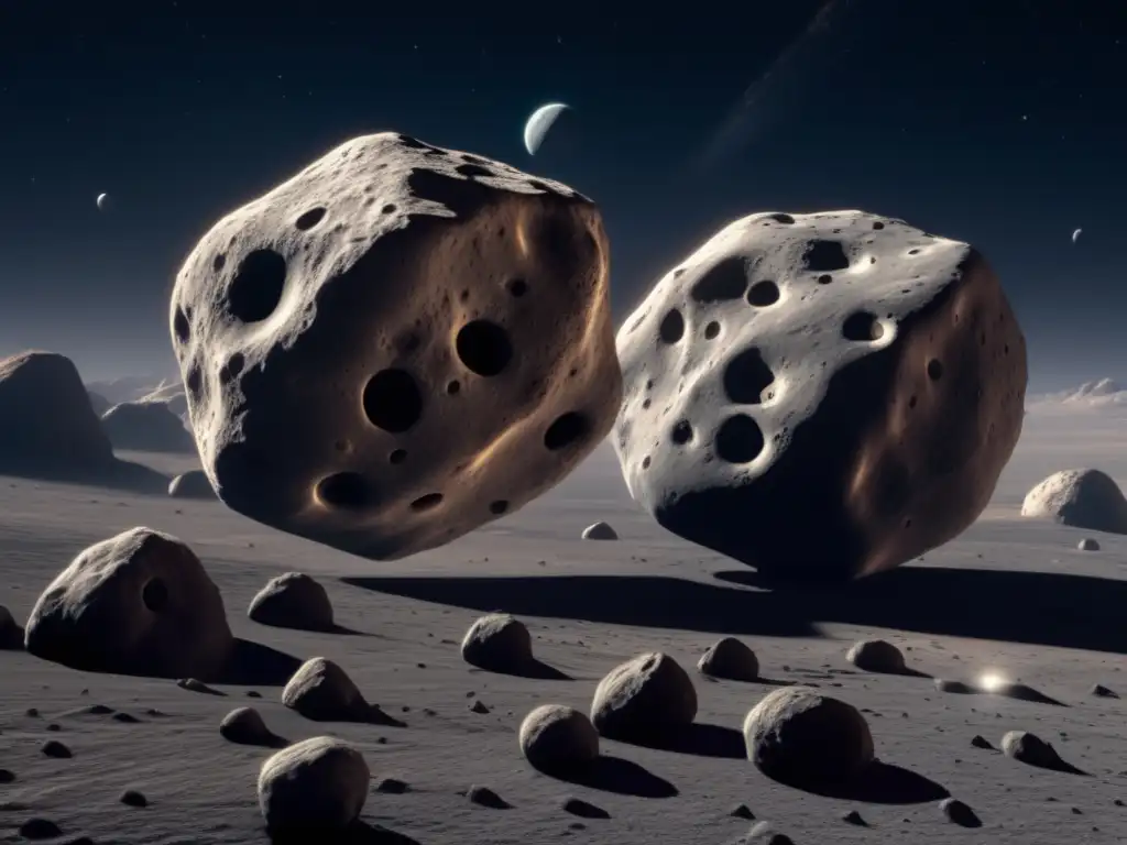 Dos asteroides interconectados en el espacio Descubrimientos astronómicos sobre asteroides en el espacio