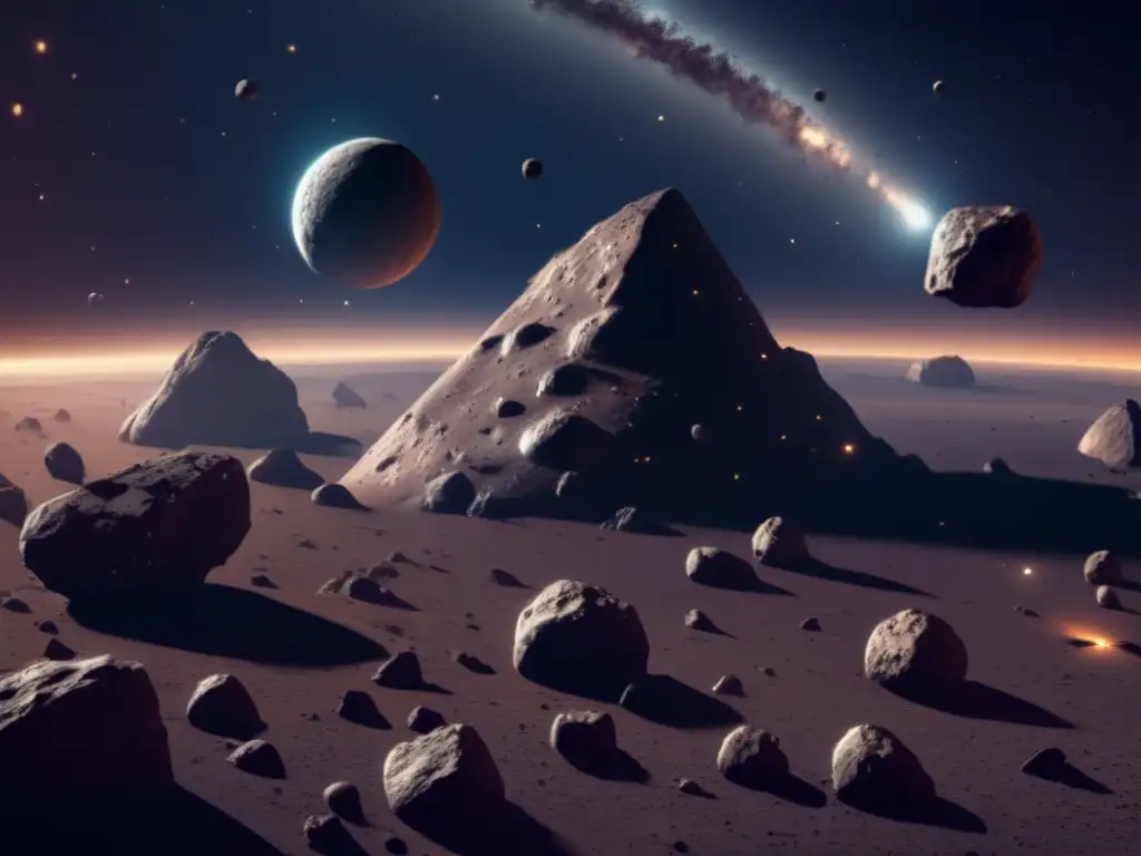 Asteroides flotando en el espacio: maravilla y exploración Descubrimientos astronómicos sobre asteroides en el espacio