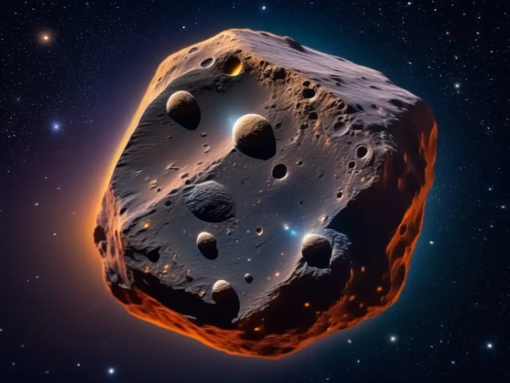 Impresionante imagen en 8k del asteroide Gaspra en el cosmos Descubrimientos astronómicos 1991: Imagen impactante de Gaspra, asteroide, cosmos, cráteres, composición, terreno rocoso, sombras, cuerpo celeste