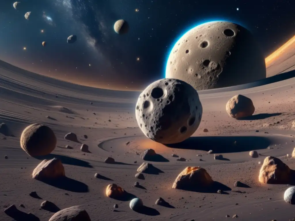 Increíble imagen en 8k del cinturón de asteroides Descubrimientos recientes sobre asteroides en el cinturón celeste