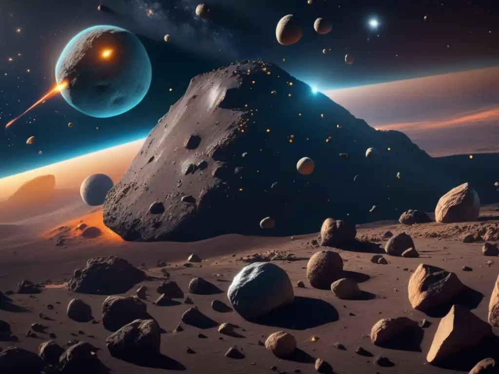 Descubrimientos asombrosos: asteroides en el cosmos Descubrimientos recientes sobre asteroides en una imagen 8K impresionante que captura su esencia