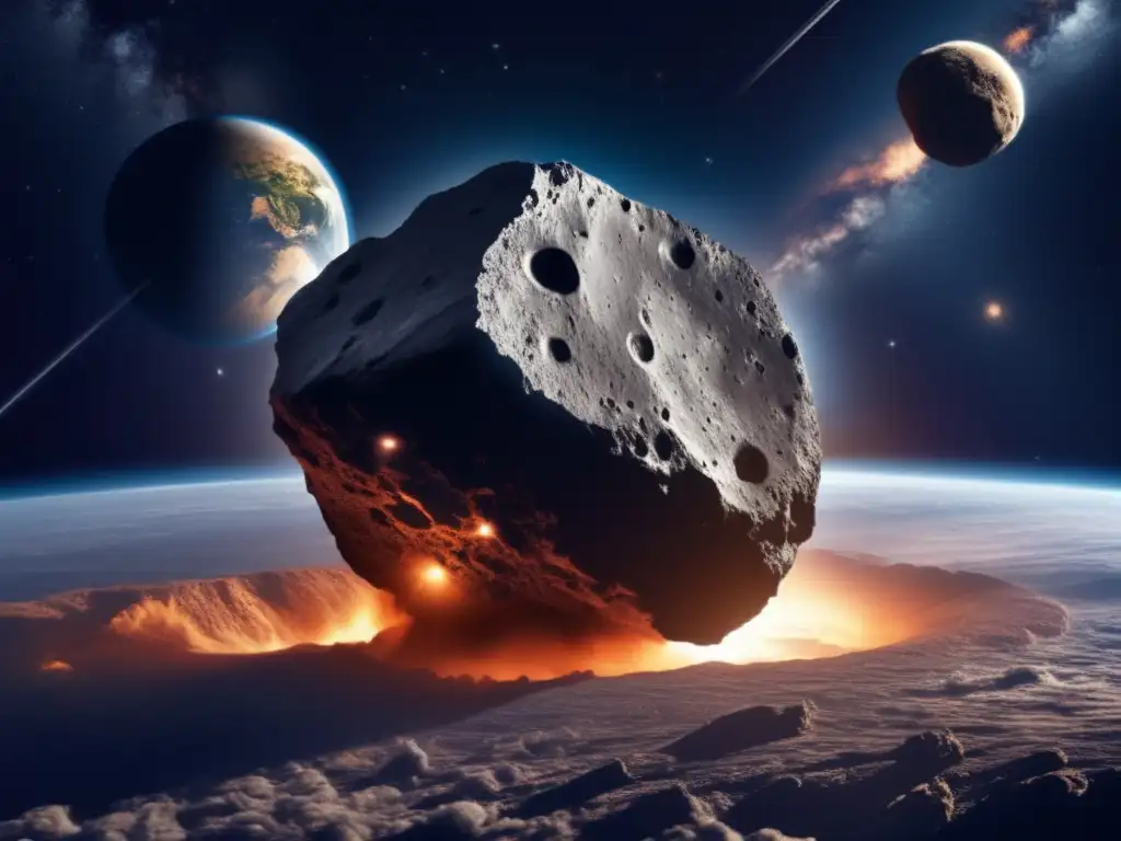 Asteroida amenazante hacia la Tierra Desviación de asteroides hacia la Tierra: Riesgo inminente de colisión celestial