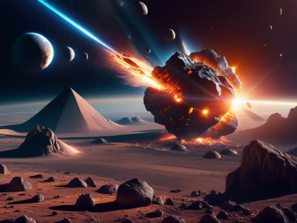 Asteroide amenazante y tecnología espacial avanzada Desviación nuclear asteroides errantes