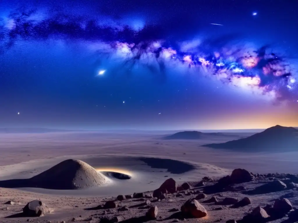 Diferencias entre asteroides y cometas en el cielo estrellado: el asteroide rocoso y la cometa etérea