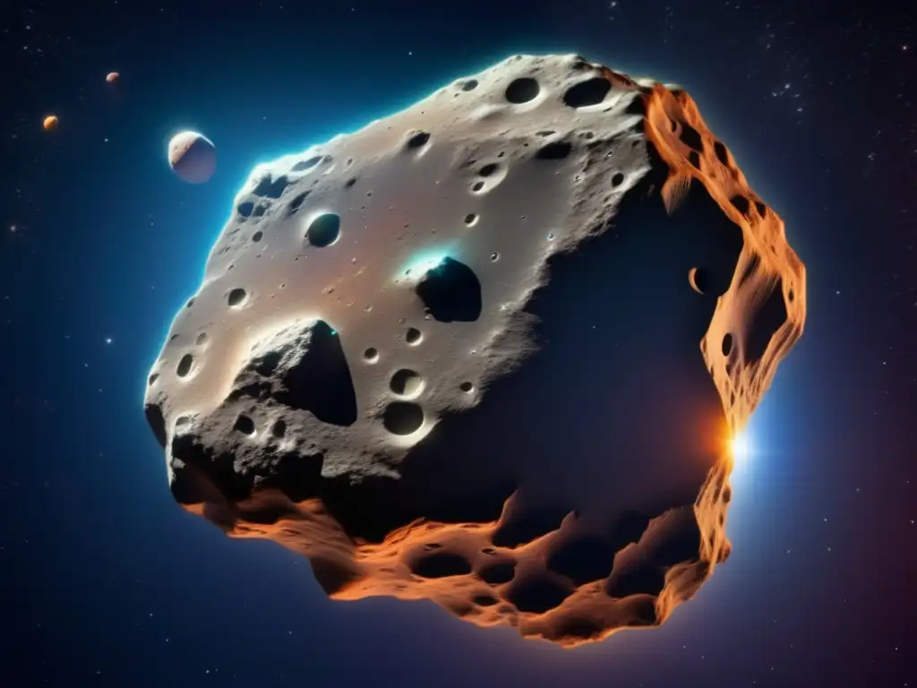 Asteroida irregular en el espacio Explorando la diversidad de asteroides en el espacio