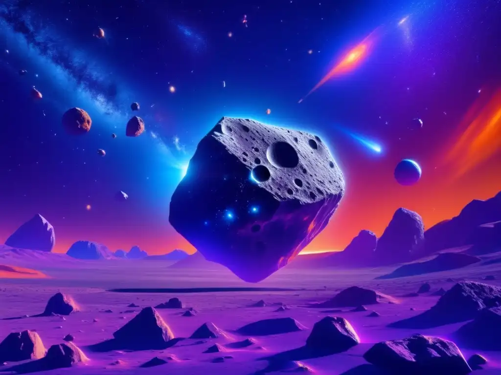 Mosaico de asteroides en el espacio Explorando la diversidad de asteroides en el espacio
