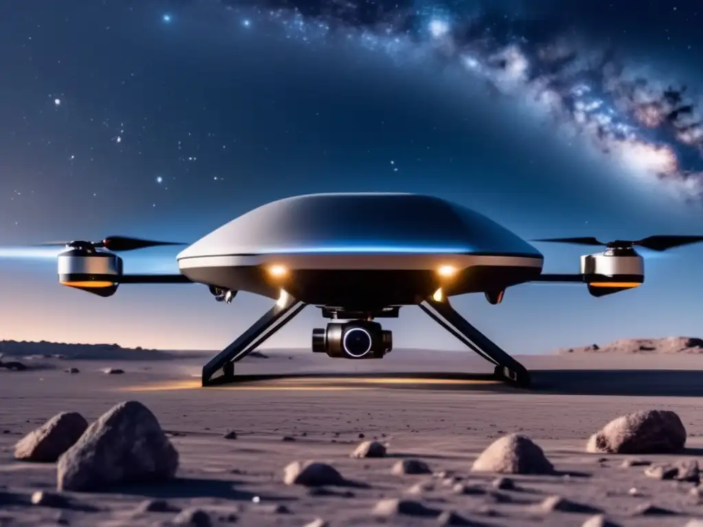 Drones exploración asteroides cercanos en el cosmos