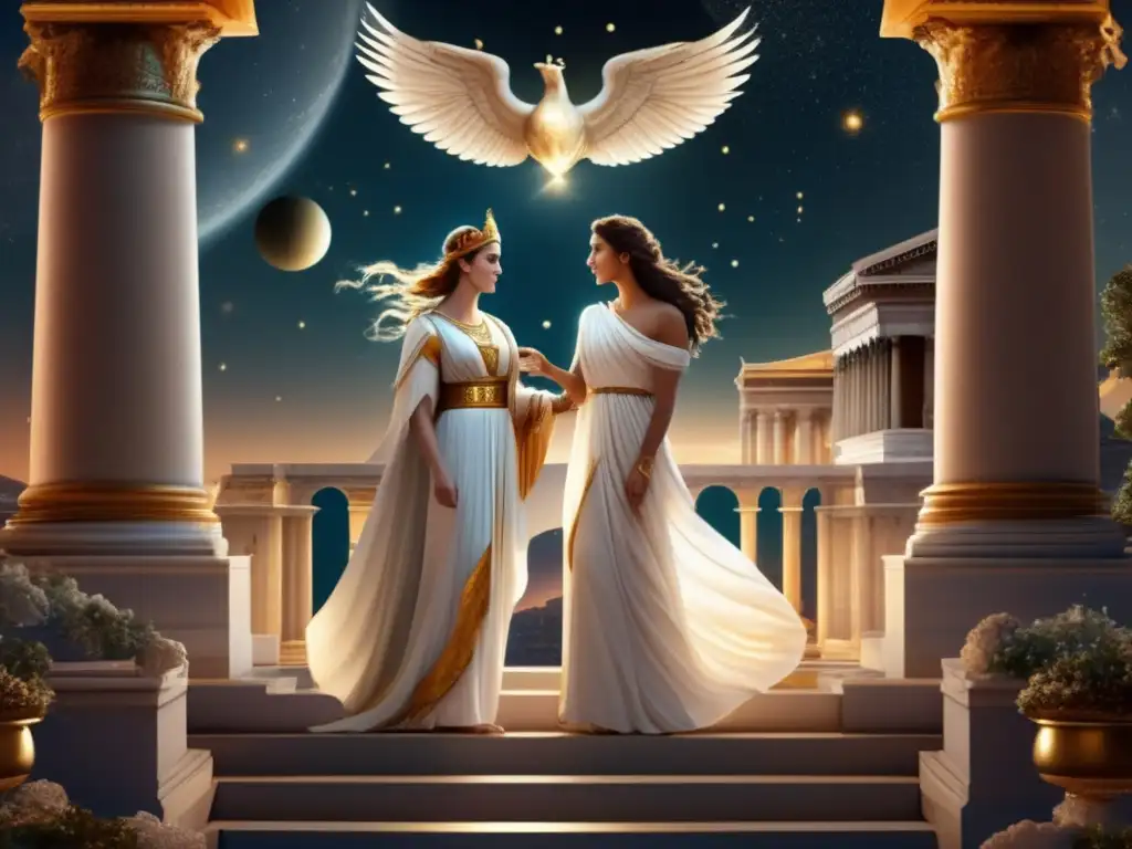 Encuentro mitológico entre Vesta y Juno Encuentro mítico entre Vesta y Juno en la mitología romana