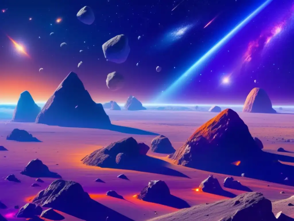 Energía sostenible desde asteroides: colores