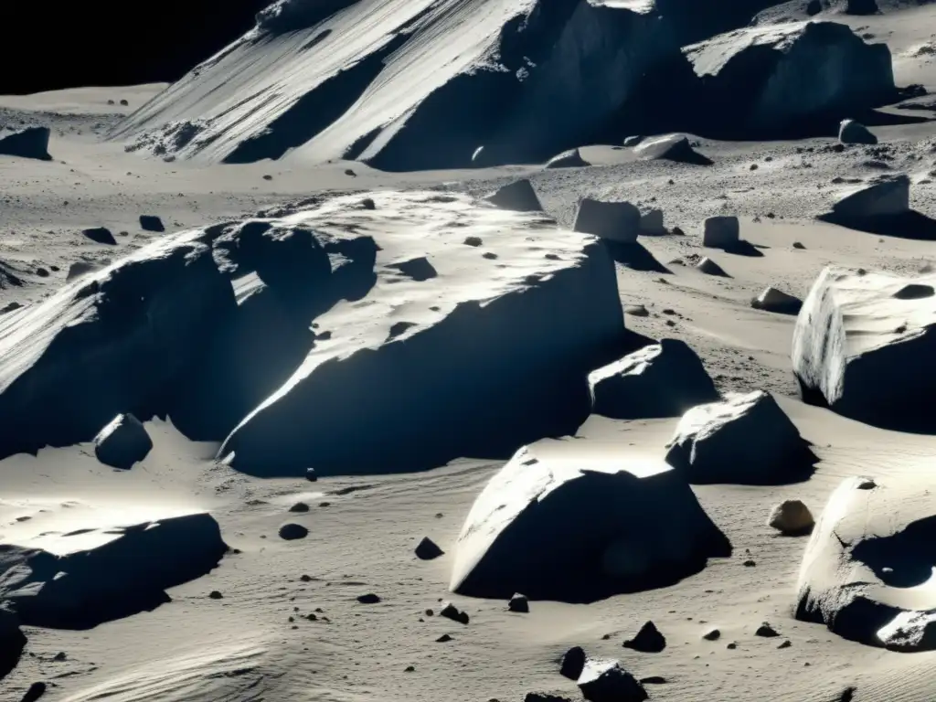 Detalle deslumbrante del asteroide Lutetia capturado por Rosetta Exploración espacial: misión Rosetta y asteroide Lutetia en detalle