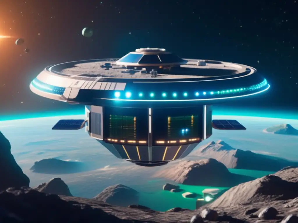 Estación espacial futurista en asteroide: Geopolítica de los asteroides: recursos y tratados