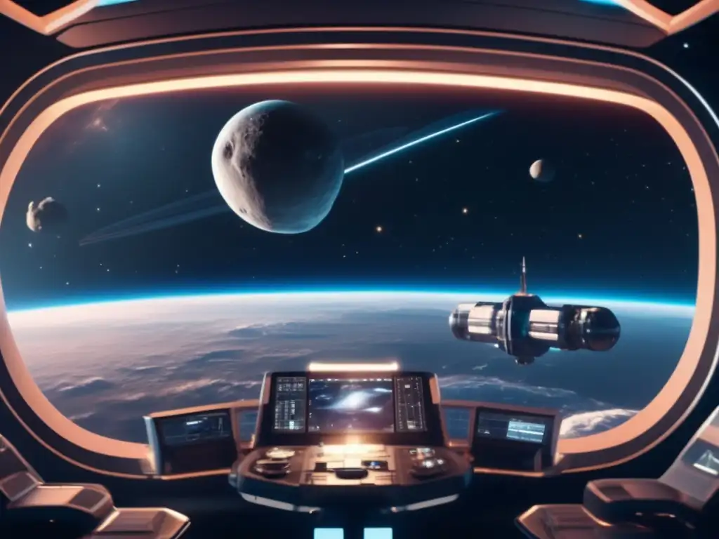 Estación espacial futurista en asteroide Estación espacial futurista orbitando asteroide: Startups de asteroides prometedoras