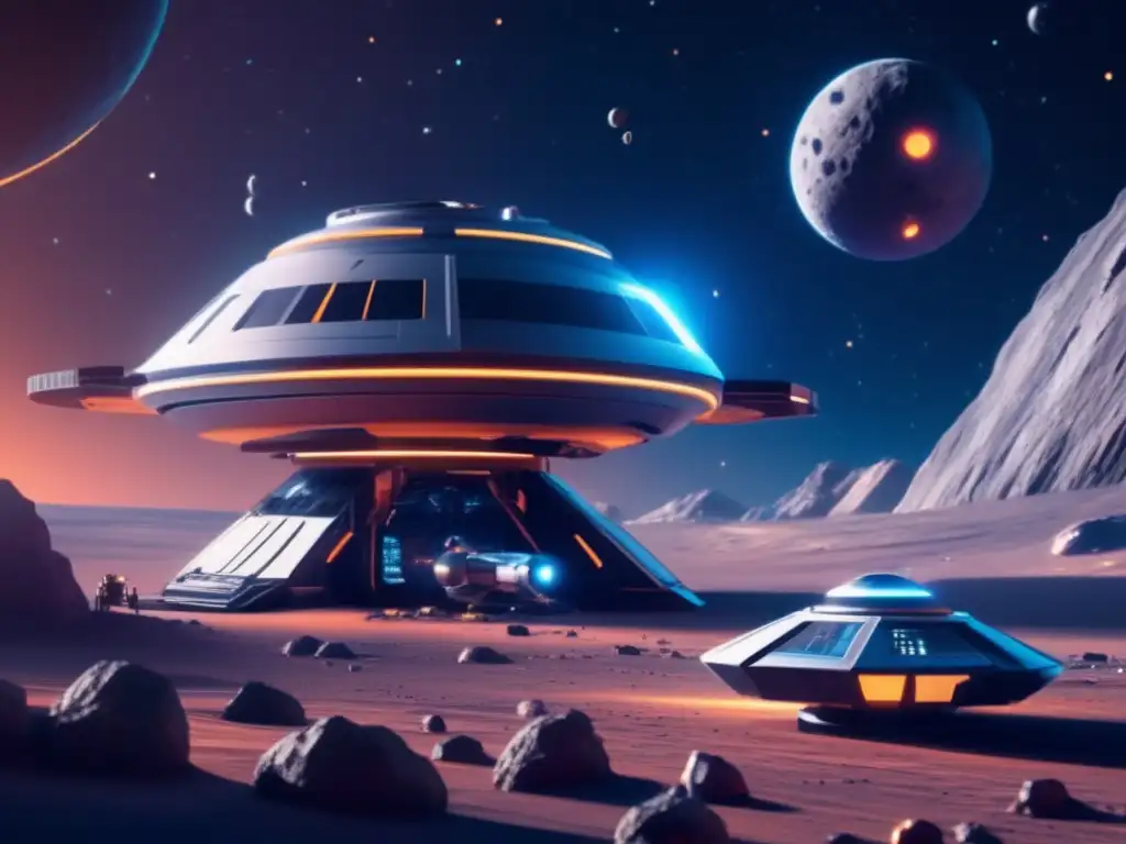 Estación espacial futurista en asteroides Estación espacial futurista y asteroides: Legislación explotación asteroides recursos