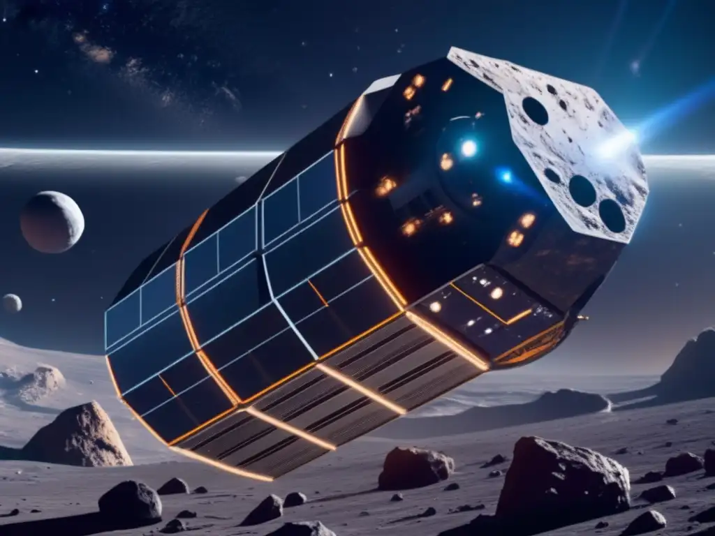 Misión espacial futurista de asteroides Misión espacial futurista de estudio de asteroides: incertidumbre y destino