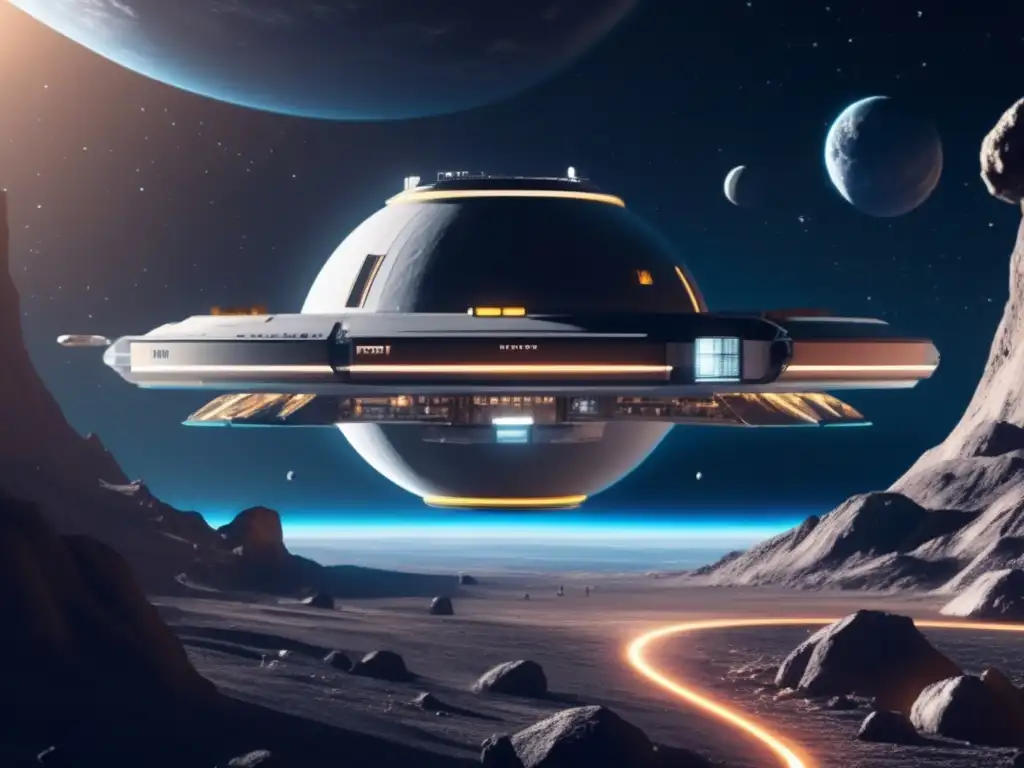 Estación espacial y minería de asteroides Estación espacial futurista y minería de asteroides: redefiniendo poder económico