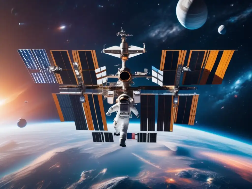 Estación espacial y nave espacial en galaxia: Beneficios de la explotación asteroides