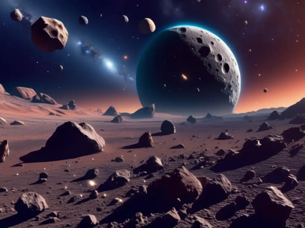 Asteroid belt in space: beauty and mystery Espacio con asteroides: legislación espacial y minería de asteroides