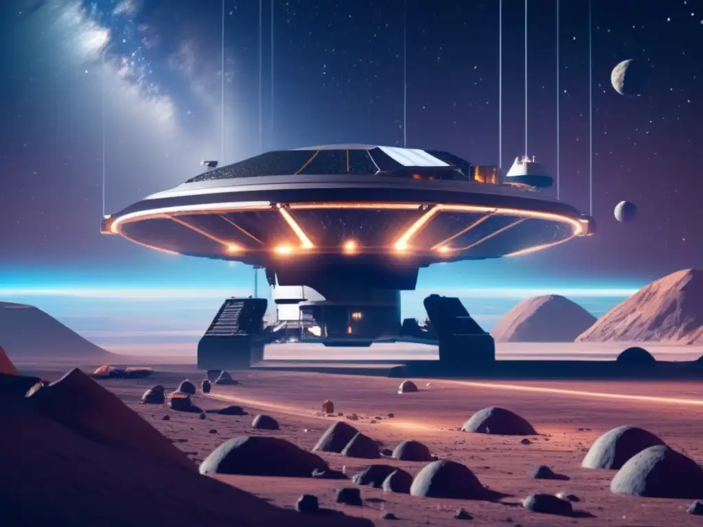 Estrategias defensa asteroides centauros: Futuro minero espacial con tecnología avanzada