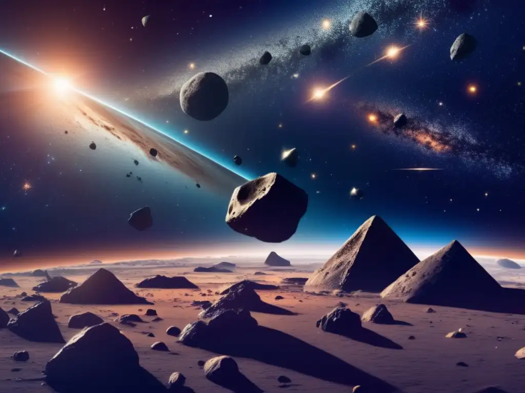 Estrellas y asteroides en el espacio Ast