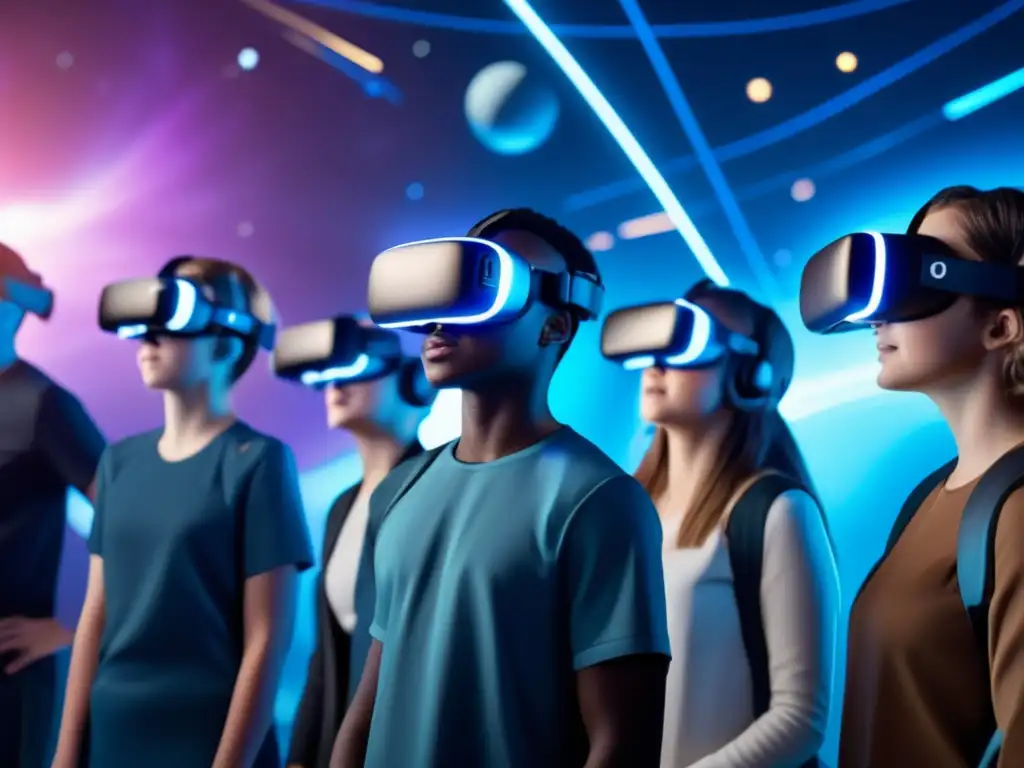 Estudiantes exploran el espacio en realidad virtual Estudiantes experimentan Realidad Virtual en el Espacio Exterior