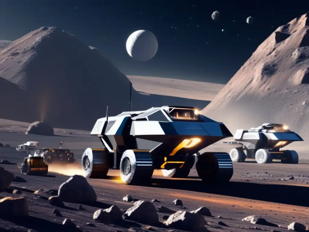 Excitante operación de minería espacial en asteroide: beneficios económicos y tecnología avanzada