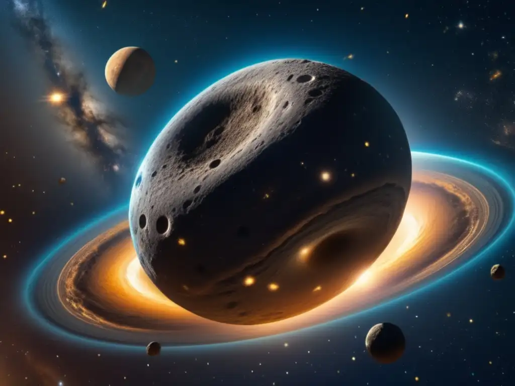 Imponente asteroide Apophis en el espacio Exploración de asteroides: Apophis y su impacto en la Tierra