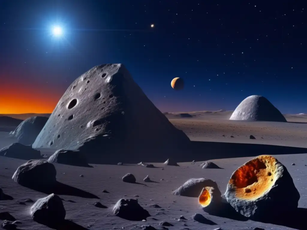 Vista detallada de asteroide Ida y su luna Exploración de asteroides: Galileo y Asteroide Ida