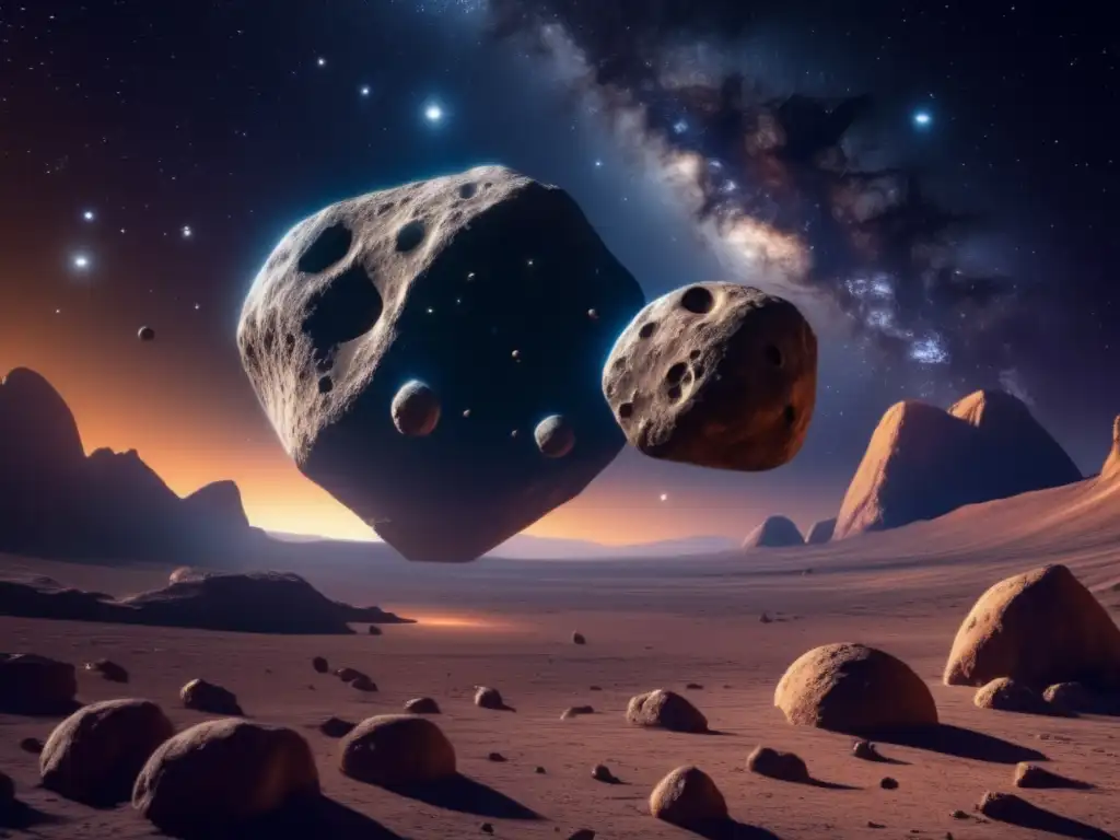 Sistema binario de asteroides en el espacio Exploración de asteroides binarios en el espacio