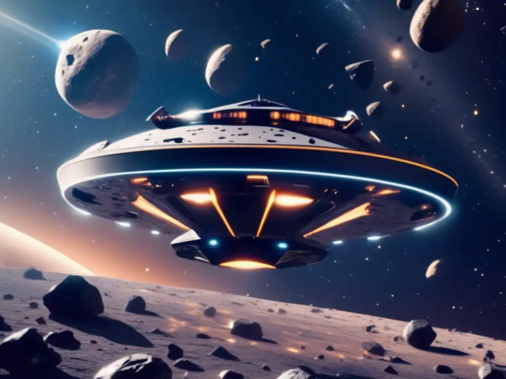 Exploración futurista en el espacio Exploración de asteroides centauros en el futuro