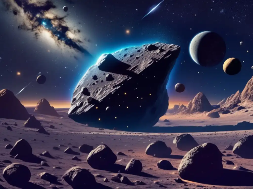 Espectáculo cósmico: asteroides en el espacio Exploración de asteroides en el espacio profundo