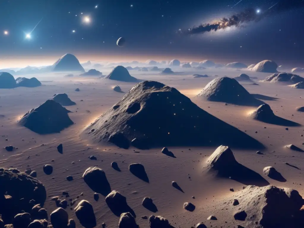 Campo de asteroides: belleza y explotación Exploración de asteroides: impacto, explotación y legalidad cósmica