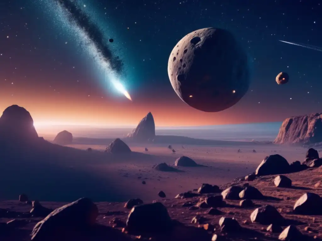 Exploración de asteroides en India: Majestuosa imagen nocturna con vasto campo de asteroides