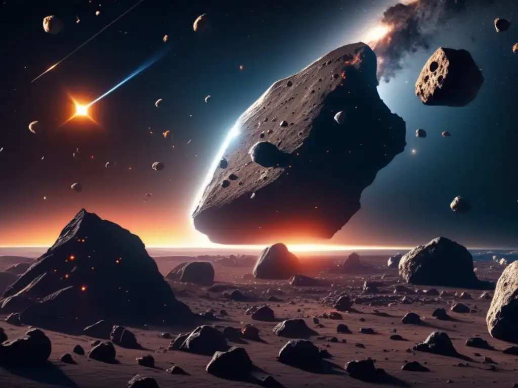 Asteroidas únicos en el espacio Exploración de asteroides irregulares para minería estelar en el espacio