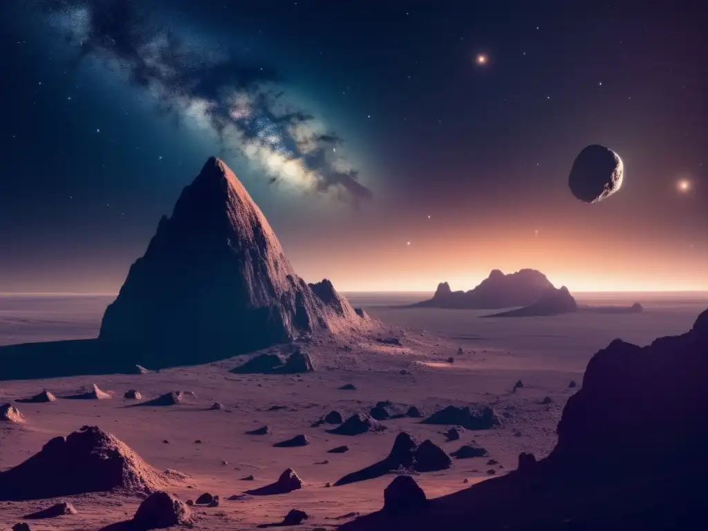 Exploración de asteroides irregulares para minería estelar