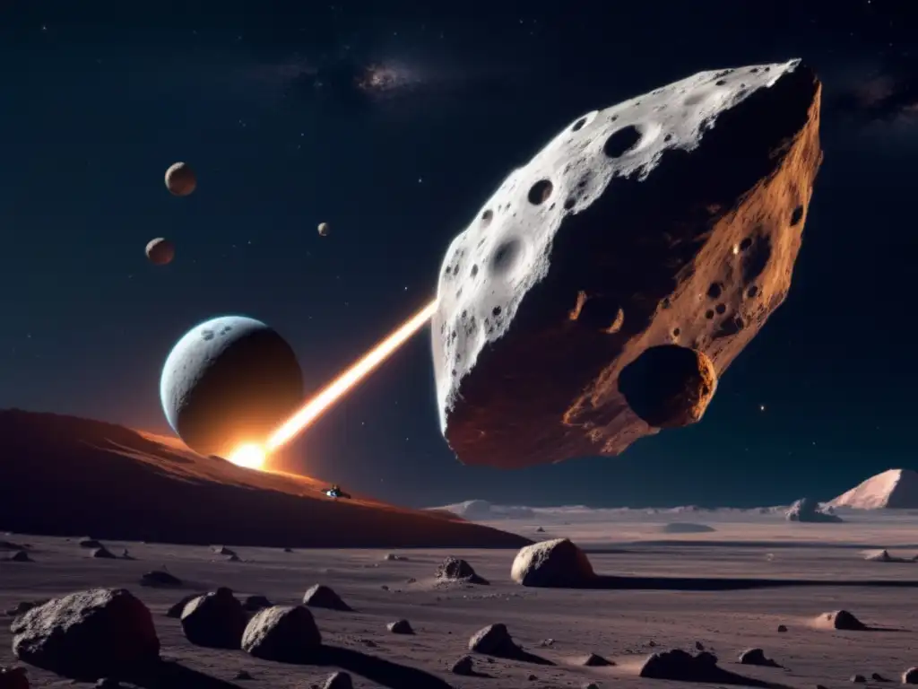 Exploración de asteroide en espacio profundo Exploración de asteroides: Extracción de minerales en asteroides